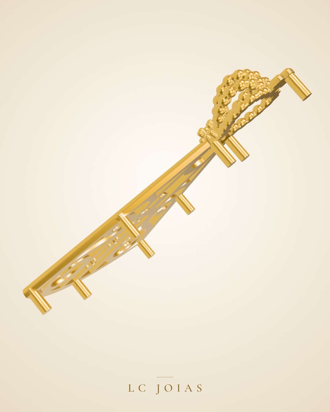 Pingente d 0017 pg em ouro