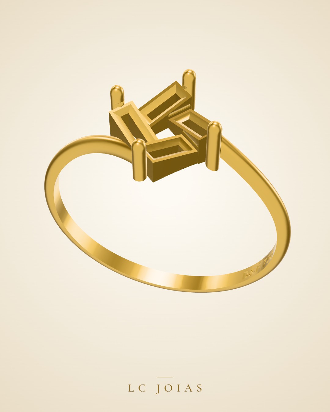 Anel 621 an em ouro