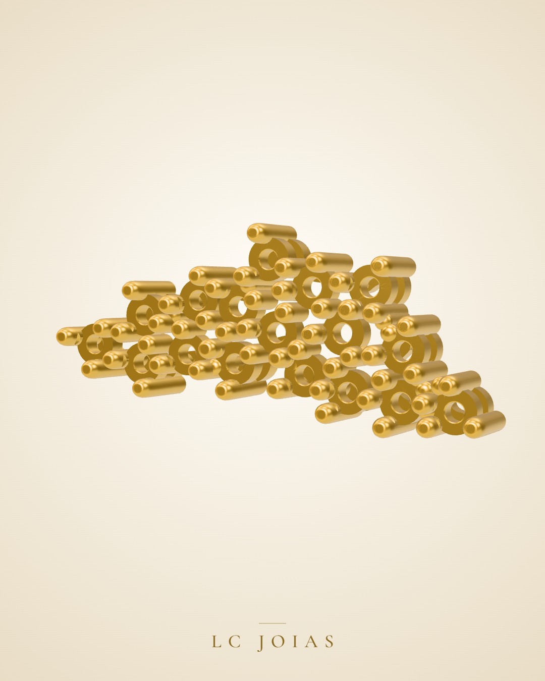 Brinco 8048 br espelho em ouro