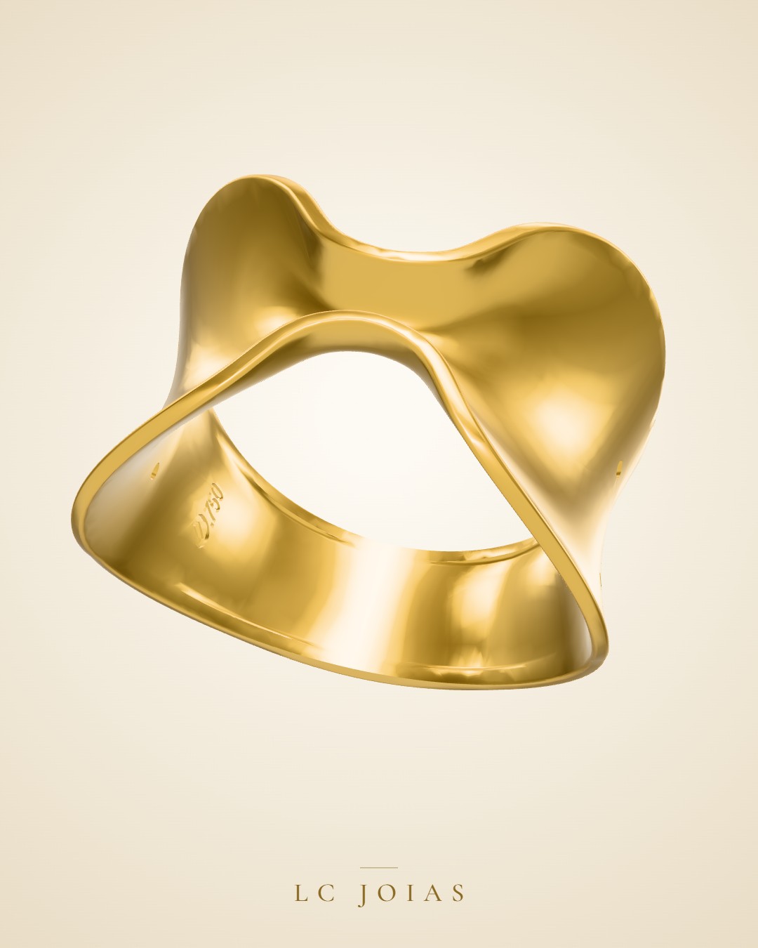 Anel 6244an em ouro