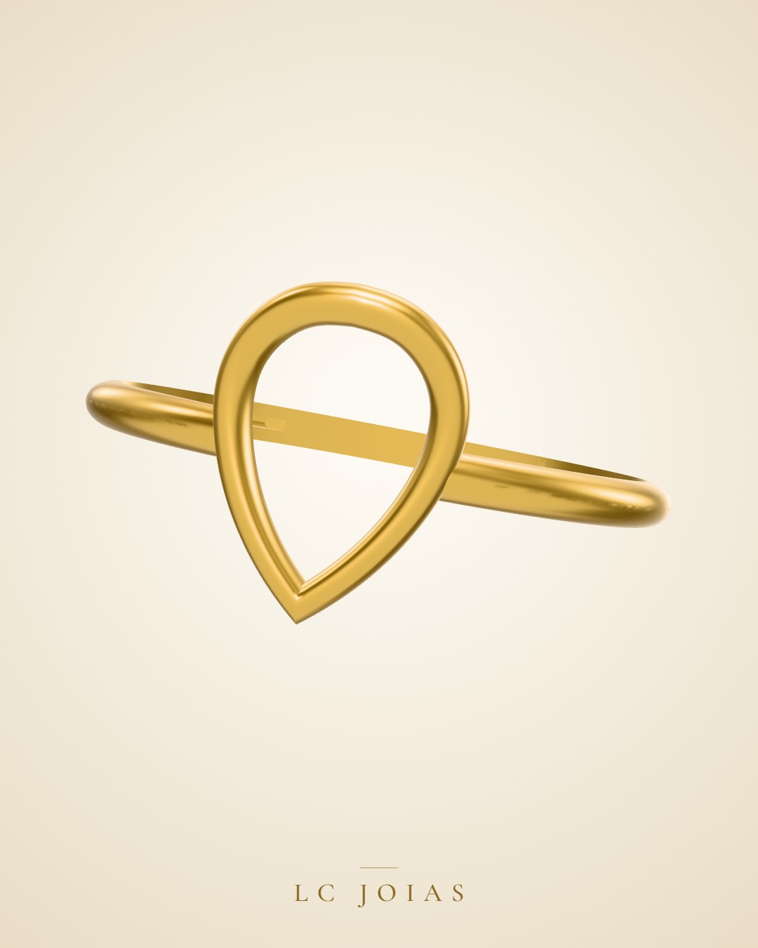 Anel 1021 an p zir em ouro