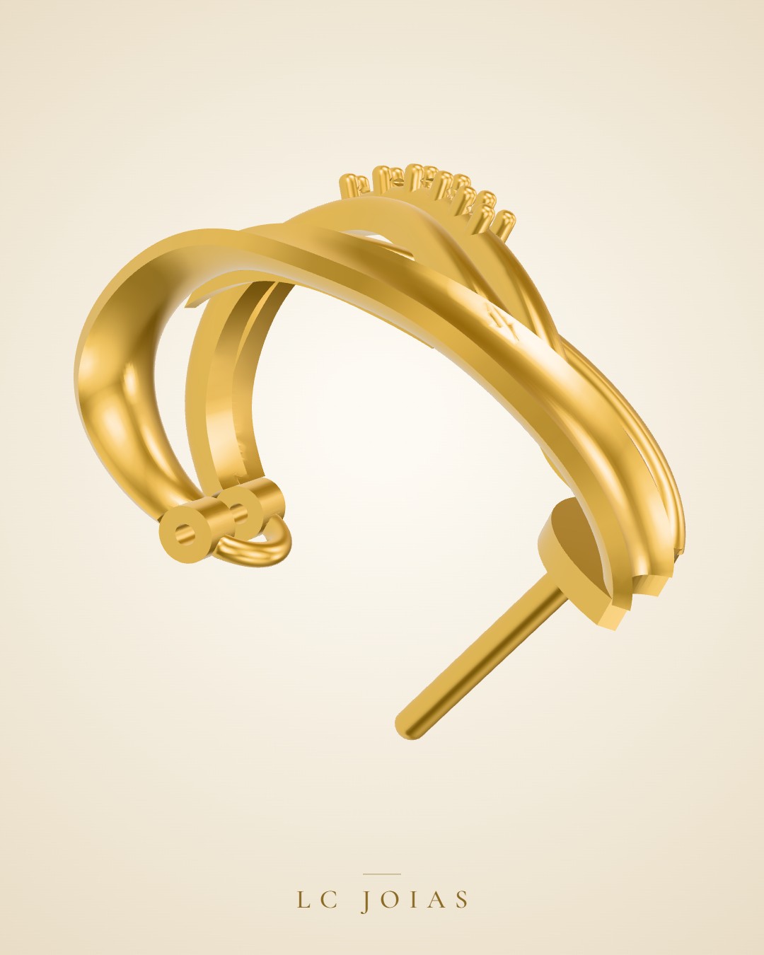 Brinco 8336 br espelhar em ouro