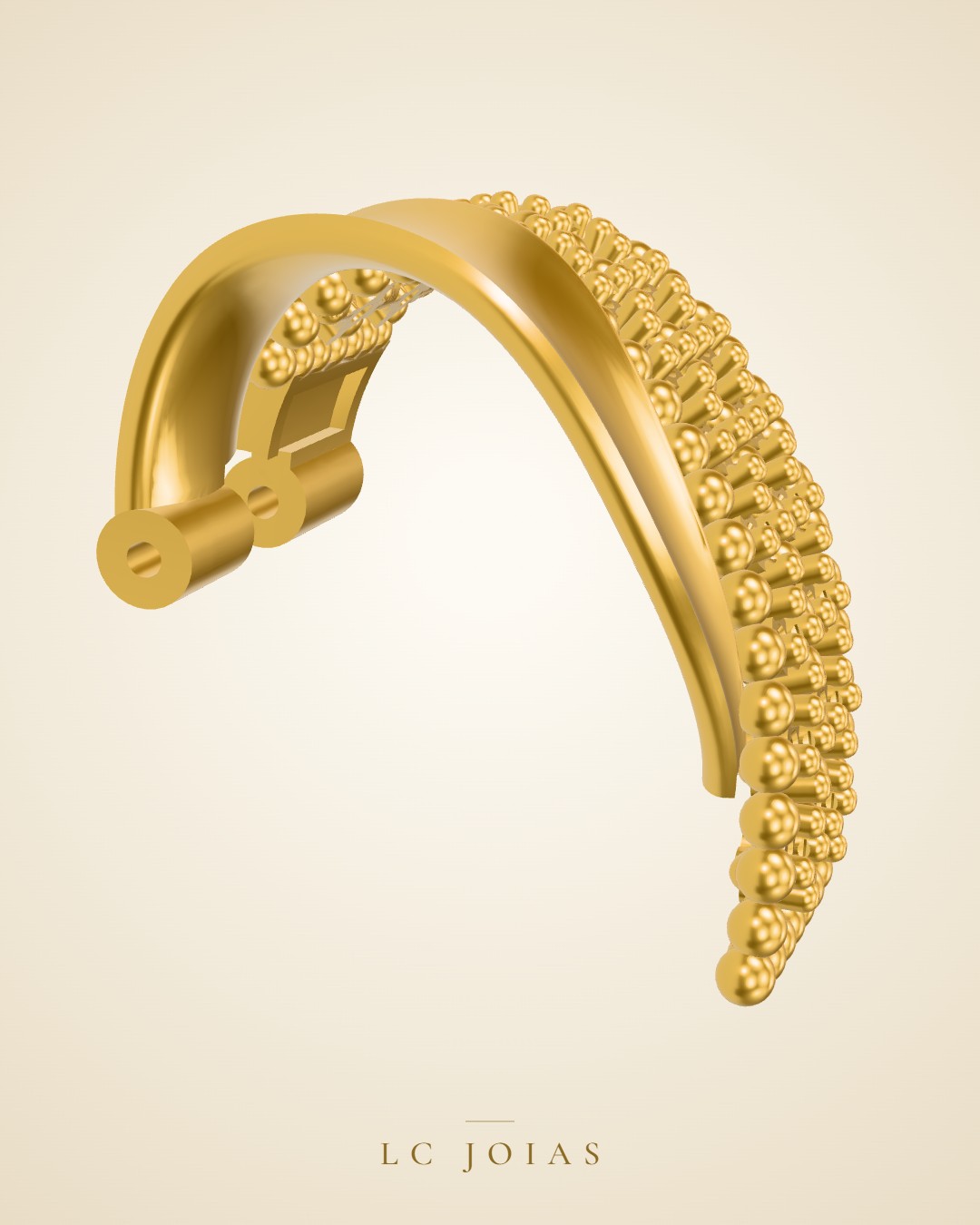 Brinco 7857 br espelho em ouro