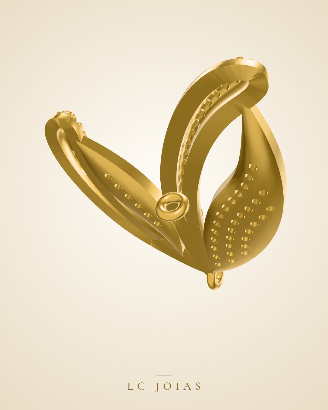 Brinco 6211 br meio em ouro