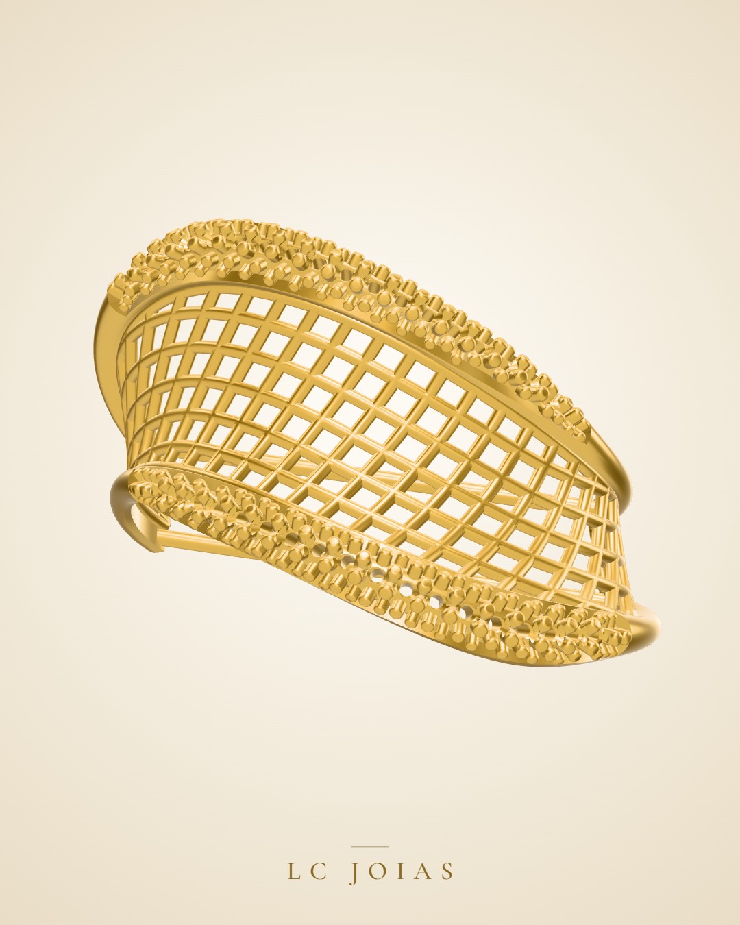 Anel 7852 an aplique em ouro