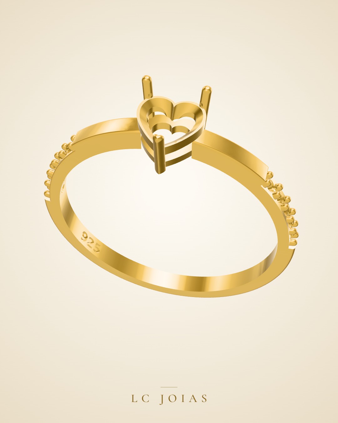 Anel ag 2319 an em ouro