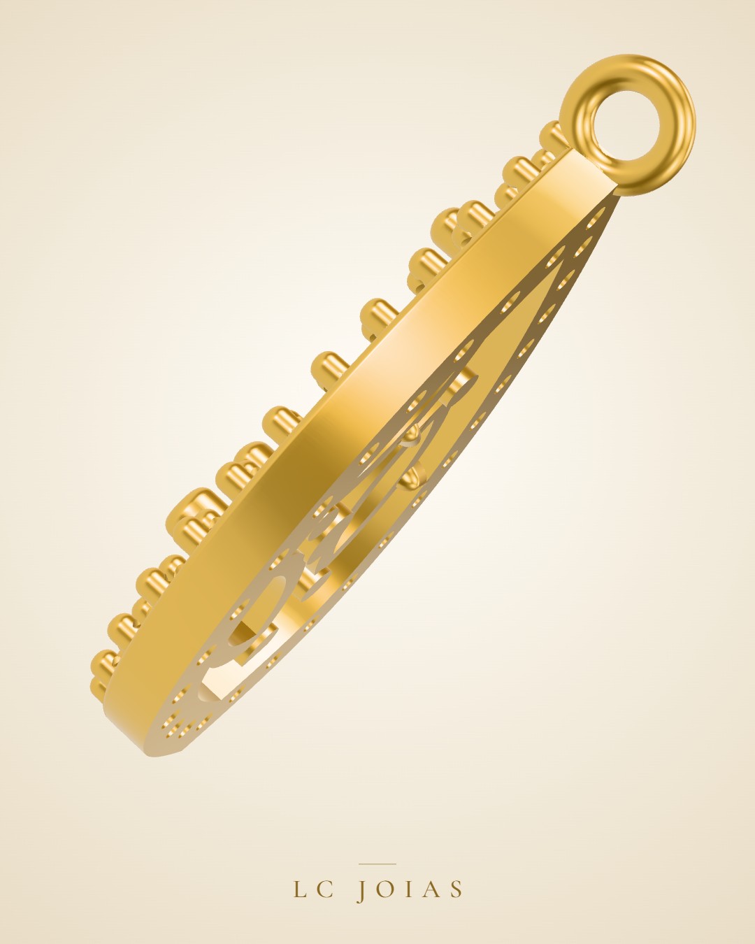 Brinco 8118 br espelho em ouro