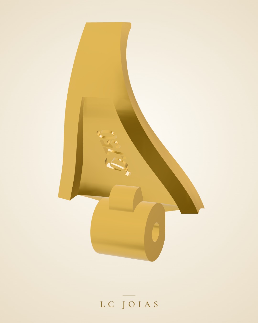 Brinco 6454 br em ouro