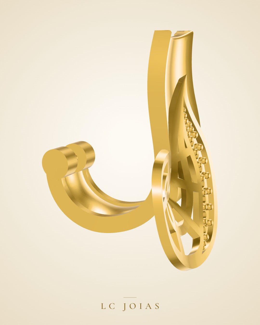 Brinco 06 br em ouro