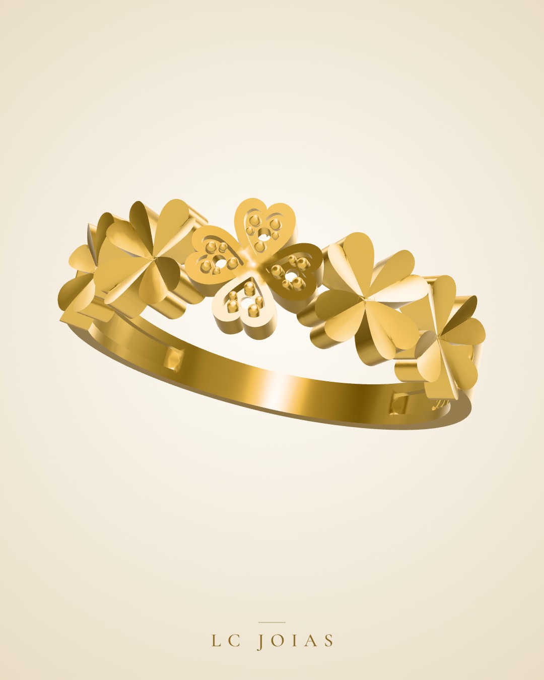 Anel 6422 an em ouro