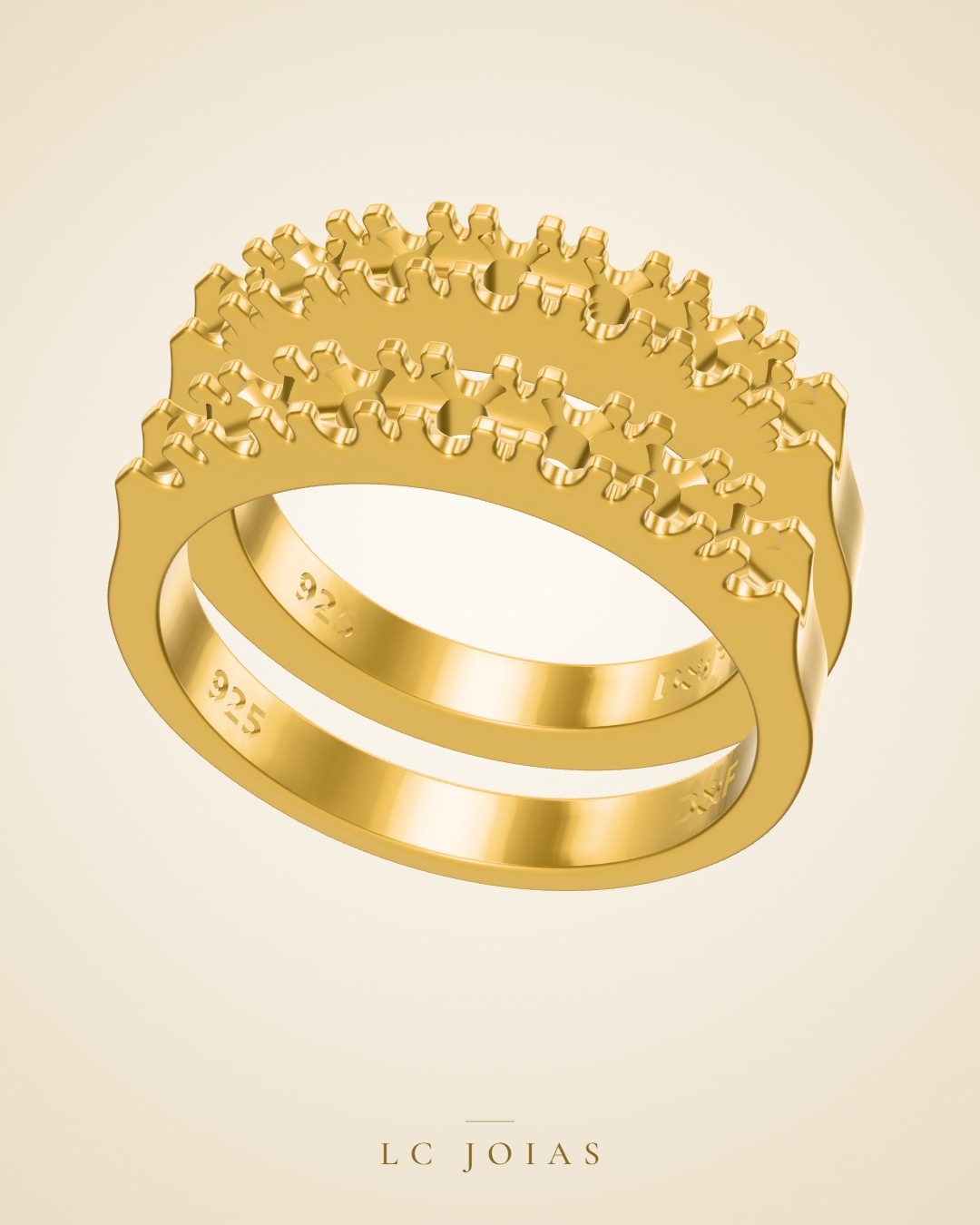 Anel ag 2116 an n em ouro