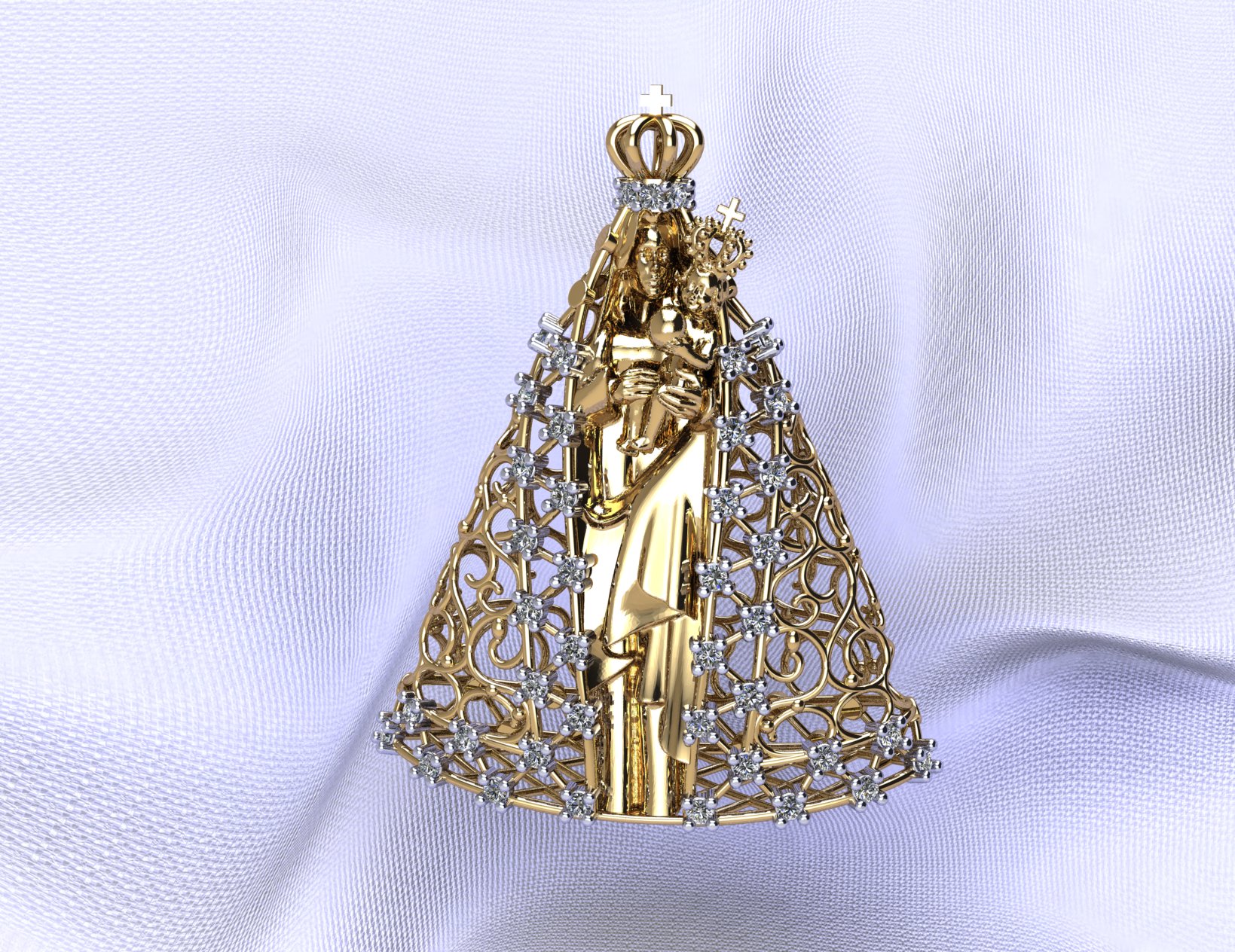 Pingente 8317 pg pd p em ouro