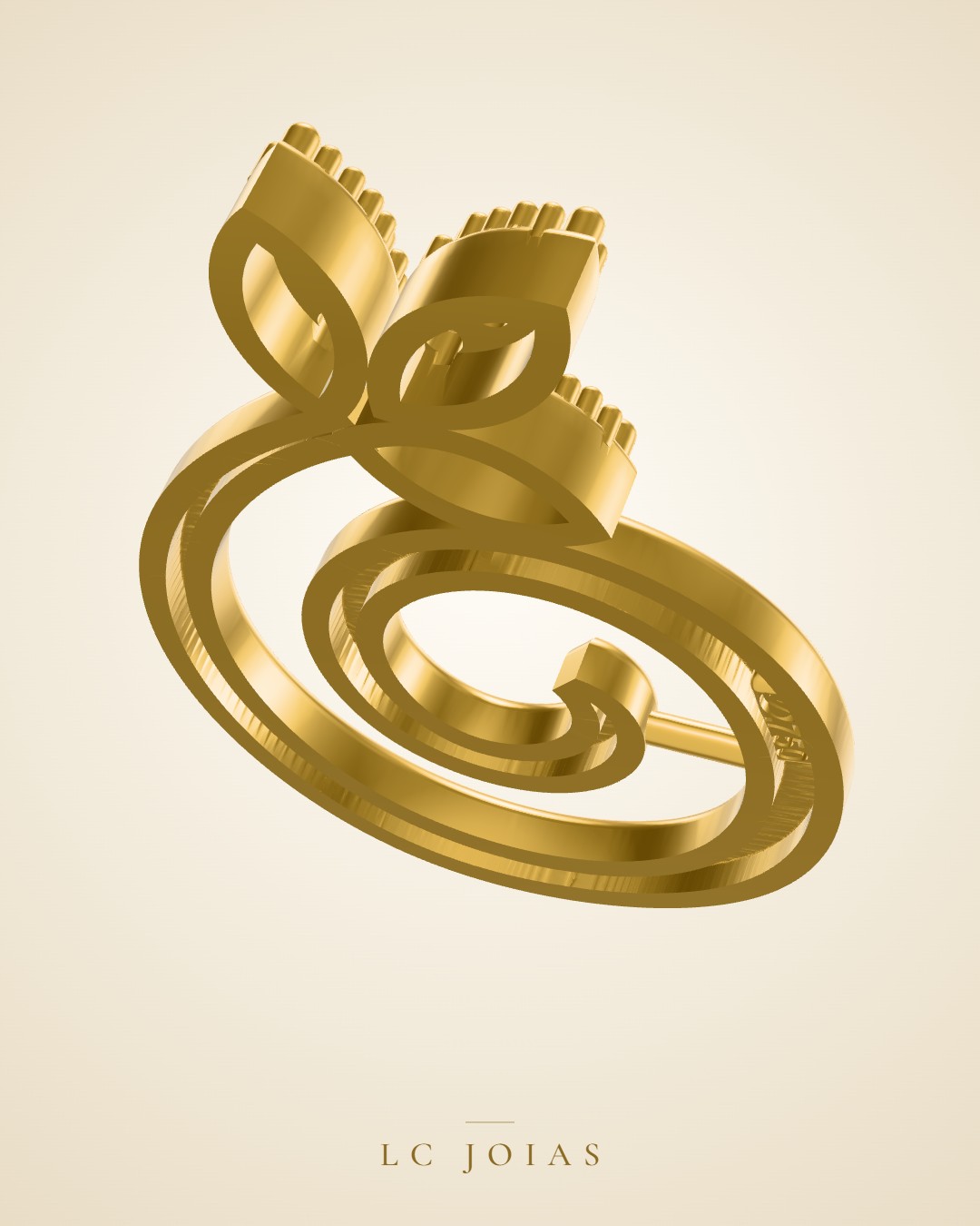 Brinco 1811 br lado a em ouro