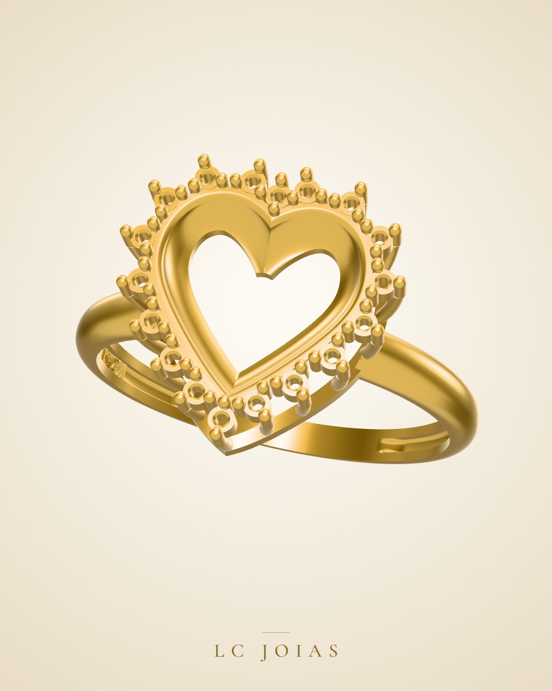 Anel 1517 z an em ouro