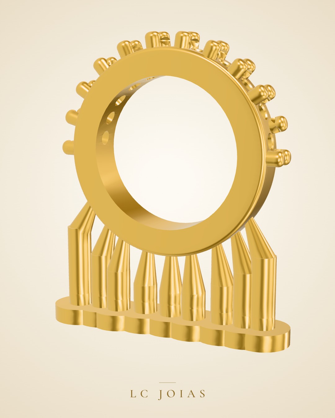 Brinco 781 argola em ouro