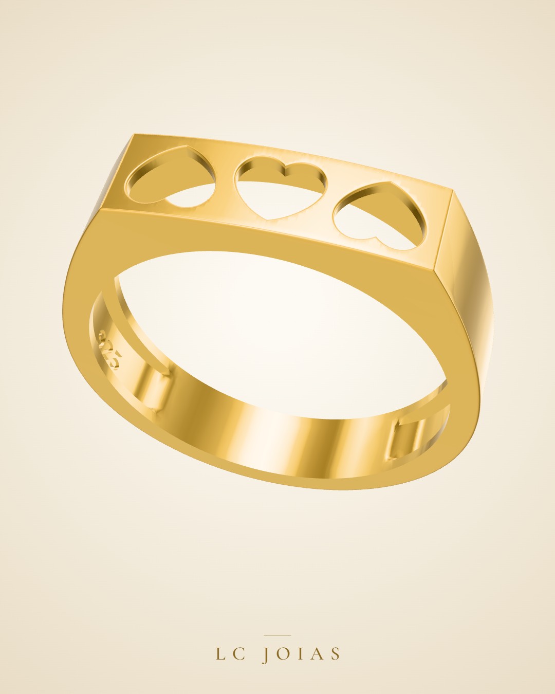 Anel ag 2372 an em ouro