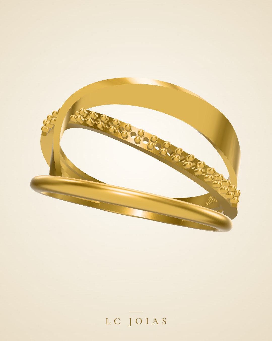 Anel 1197 z an em ouro
