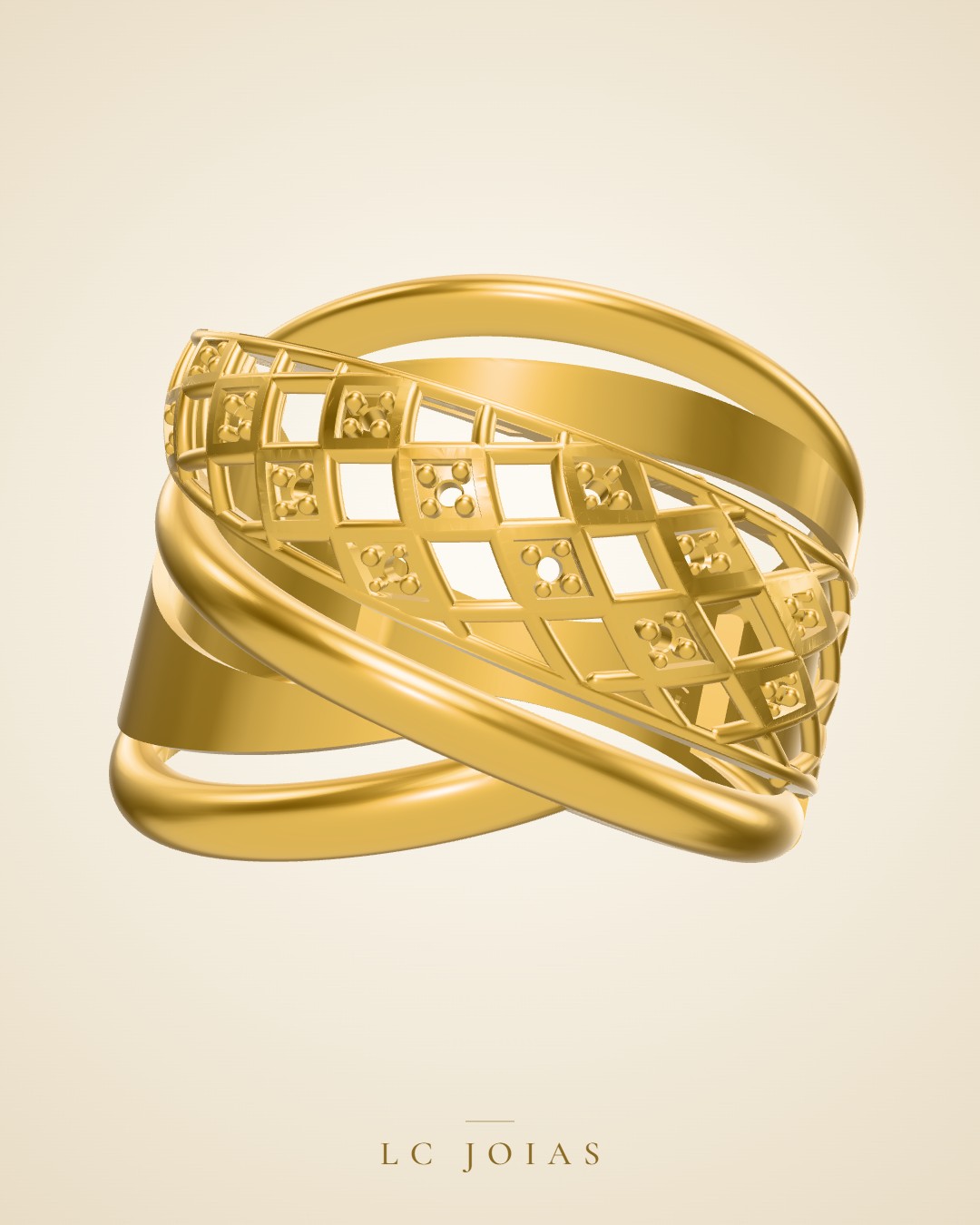 Anel 7603 an em ouro