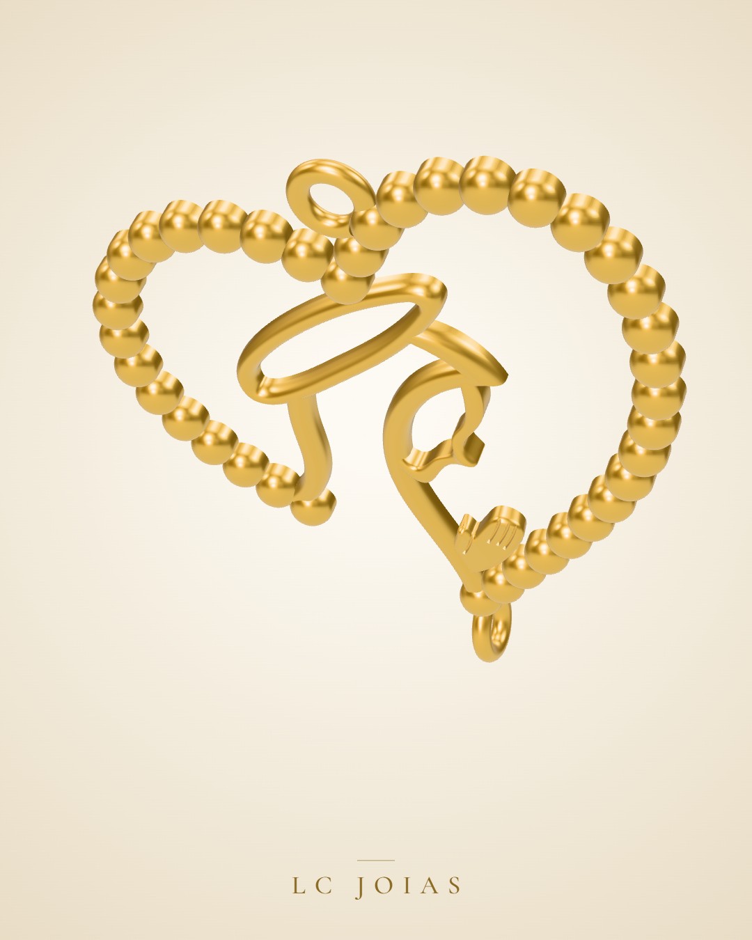 Pingente 8702 pg em ouro