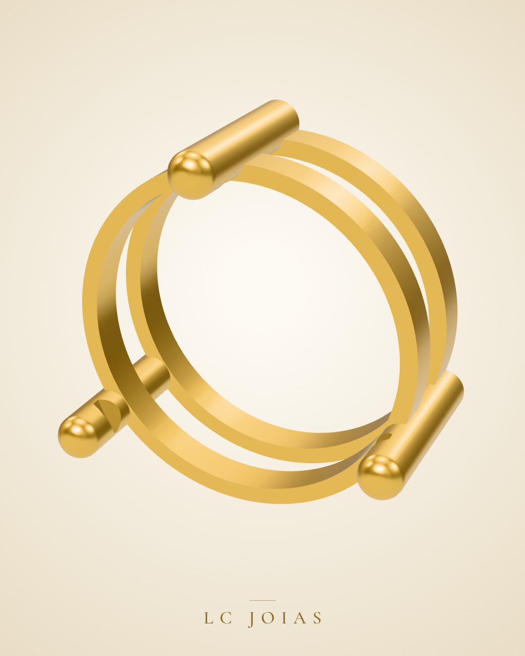 Pingente 1574 pg 10mm em ouro