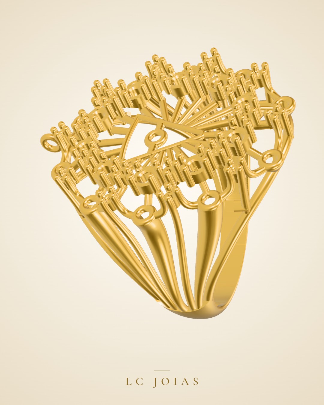 Anel 7650 an em ouro