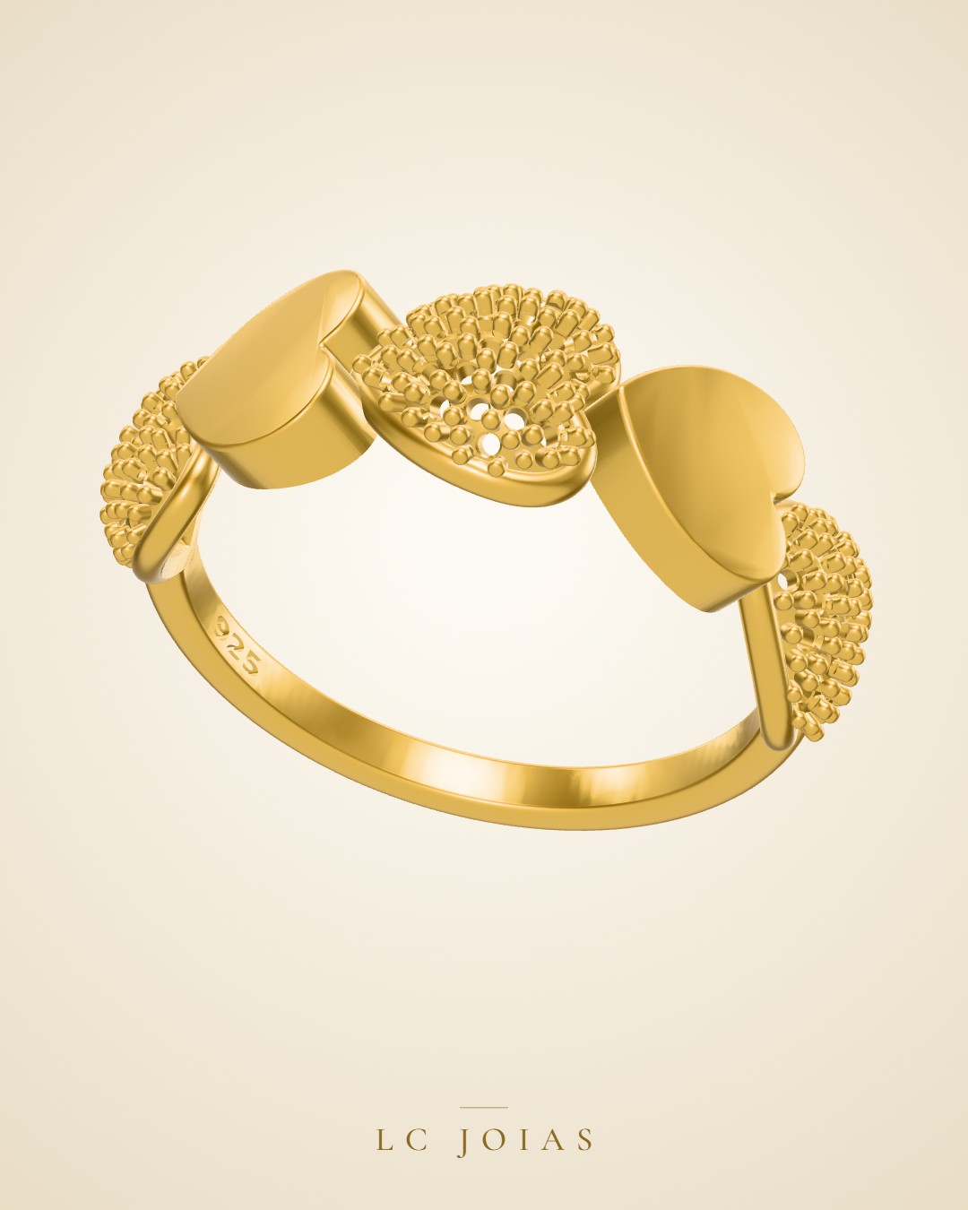 Anel ag 2343 an em ouro