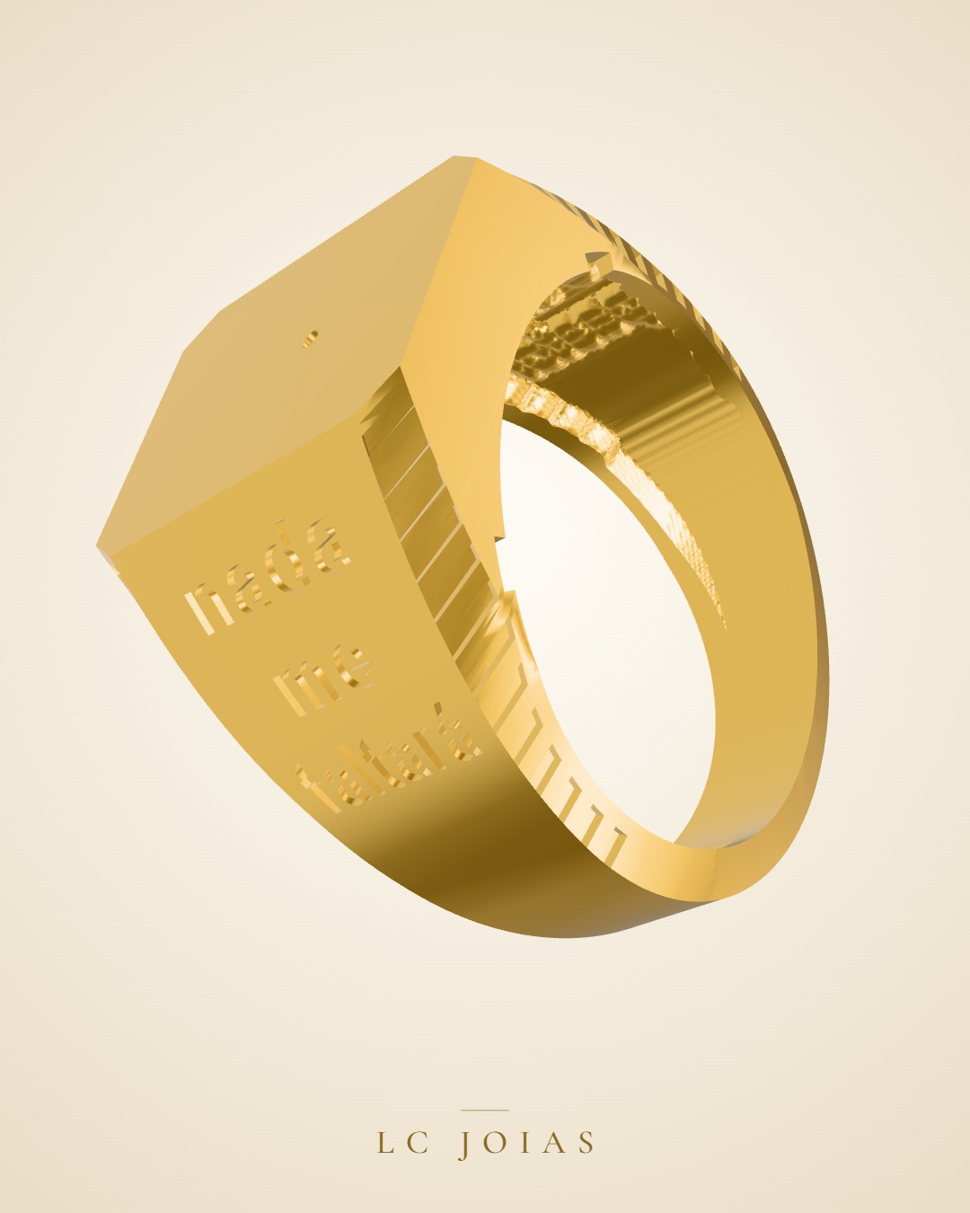 Anel 1060 an em ouro