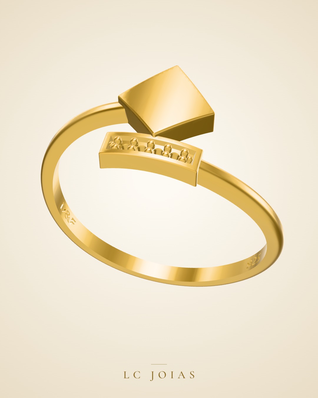 Anel ag 1931 an em ouro