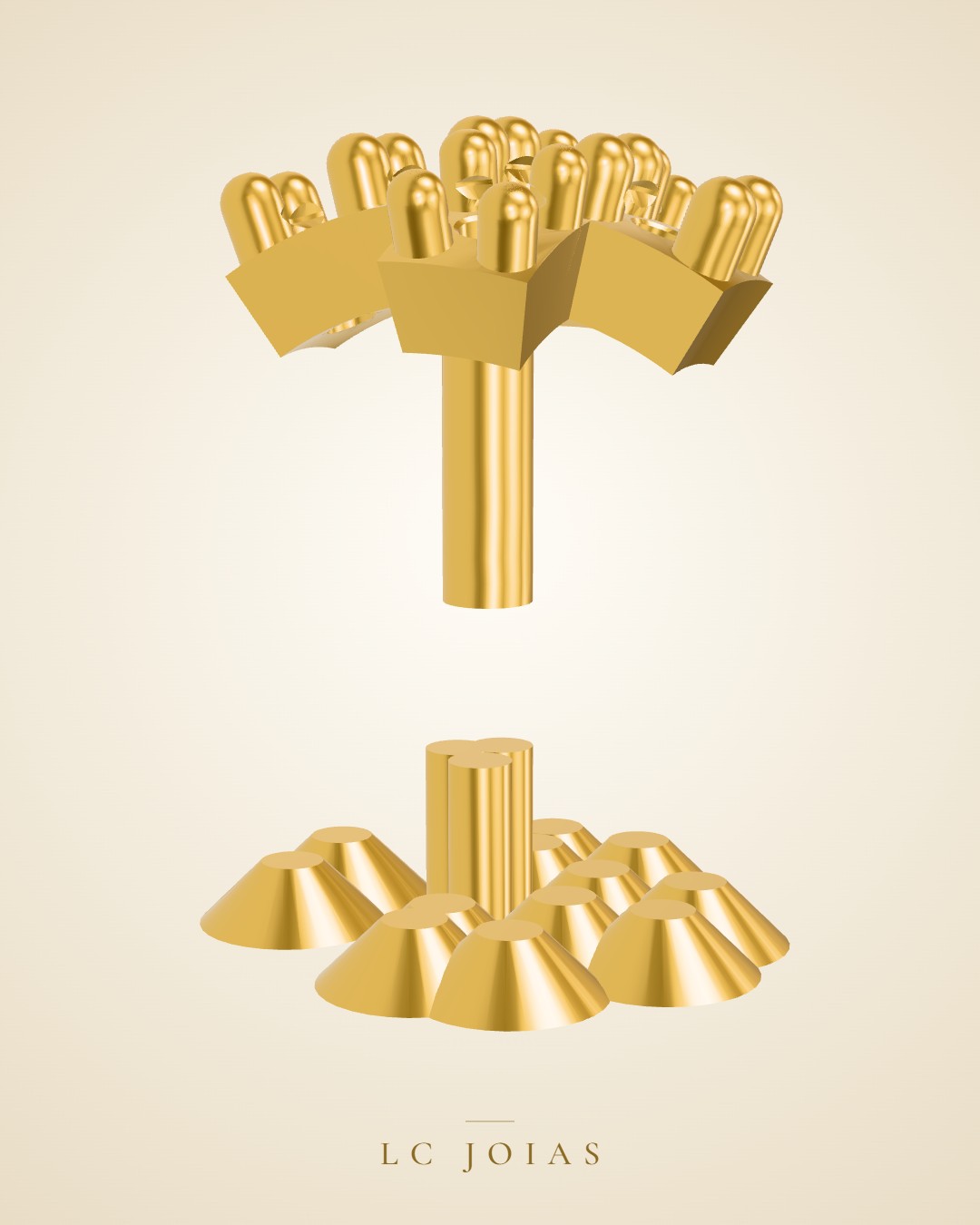 Pingente religioso d 0010 apl cruz an em ouro