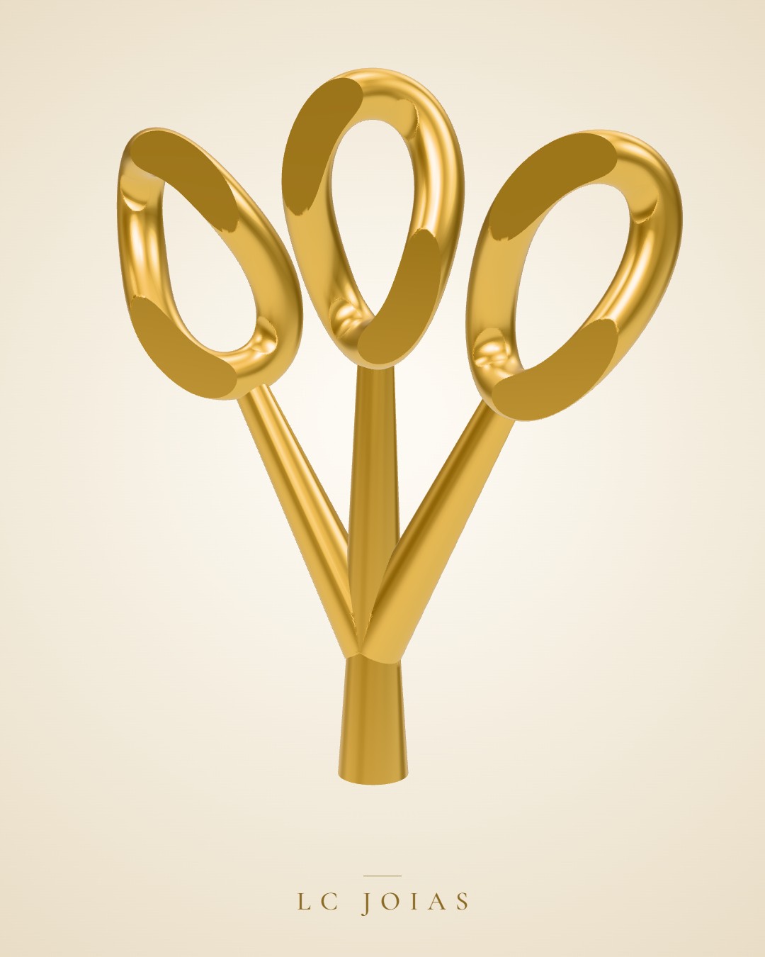 Colar 8 corrente em ouro