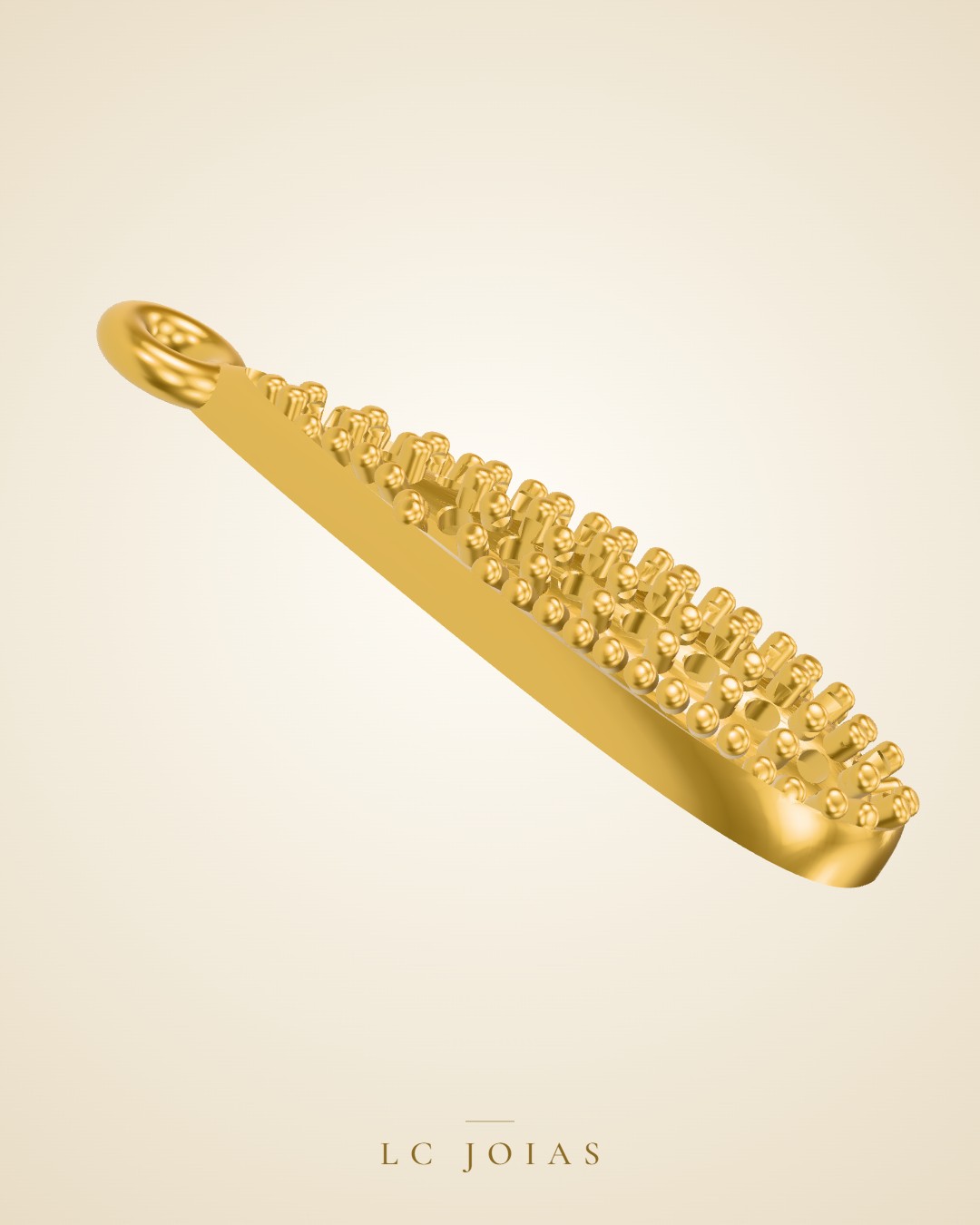 Brinco 6235br cima em ouro