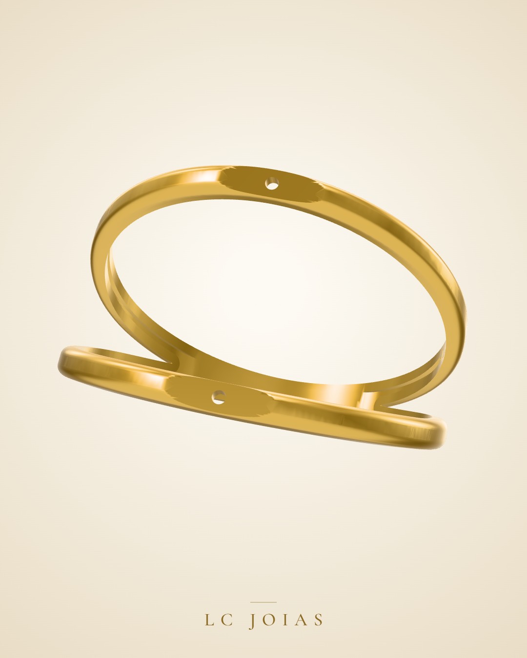 Anel 6872 aro do anel em ouro