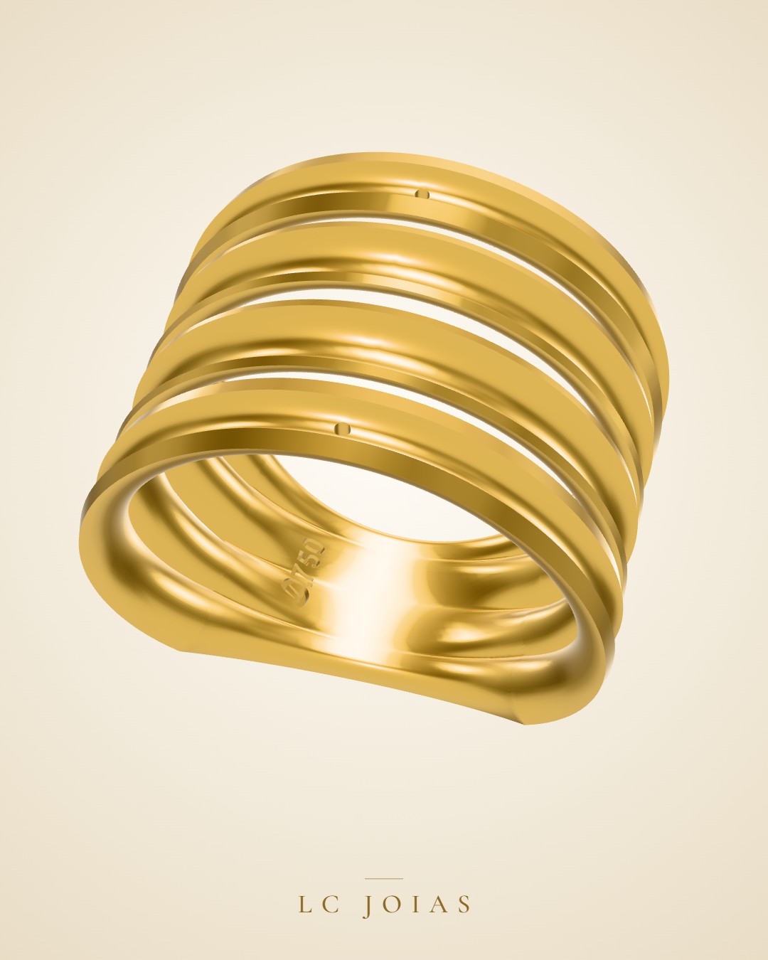 Anel 8342 an em ouro