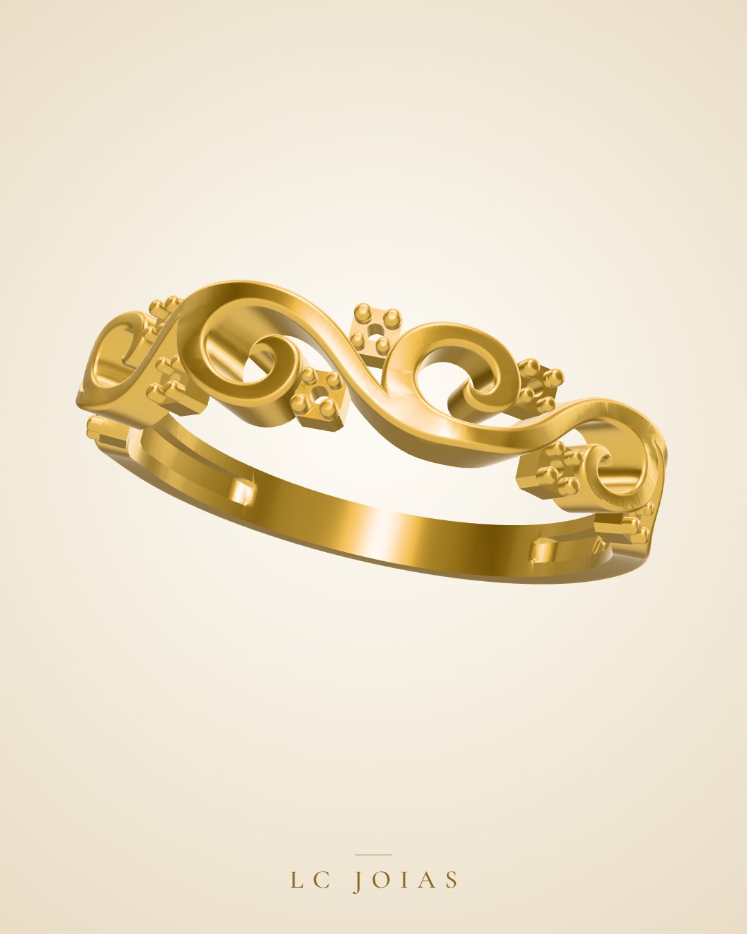 Anel 6423 an em ouro