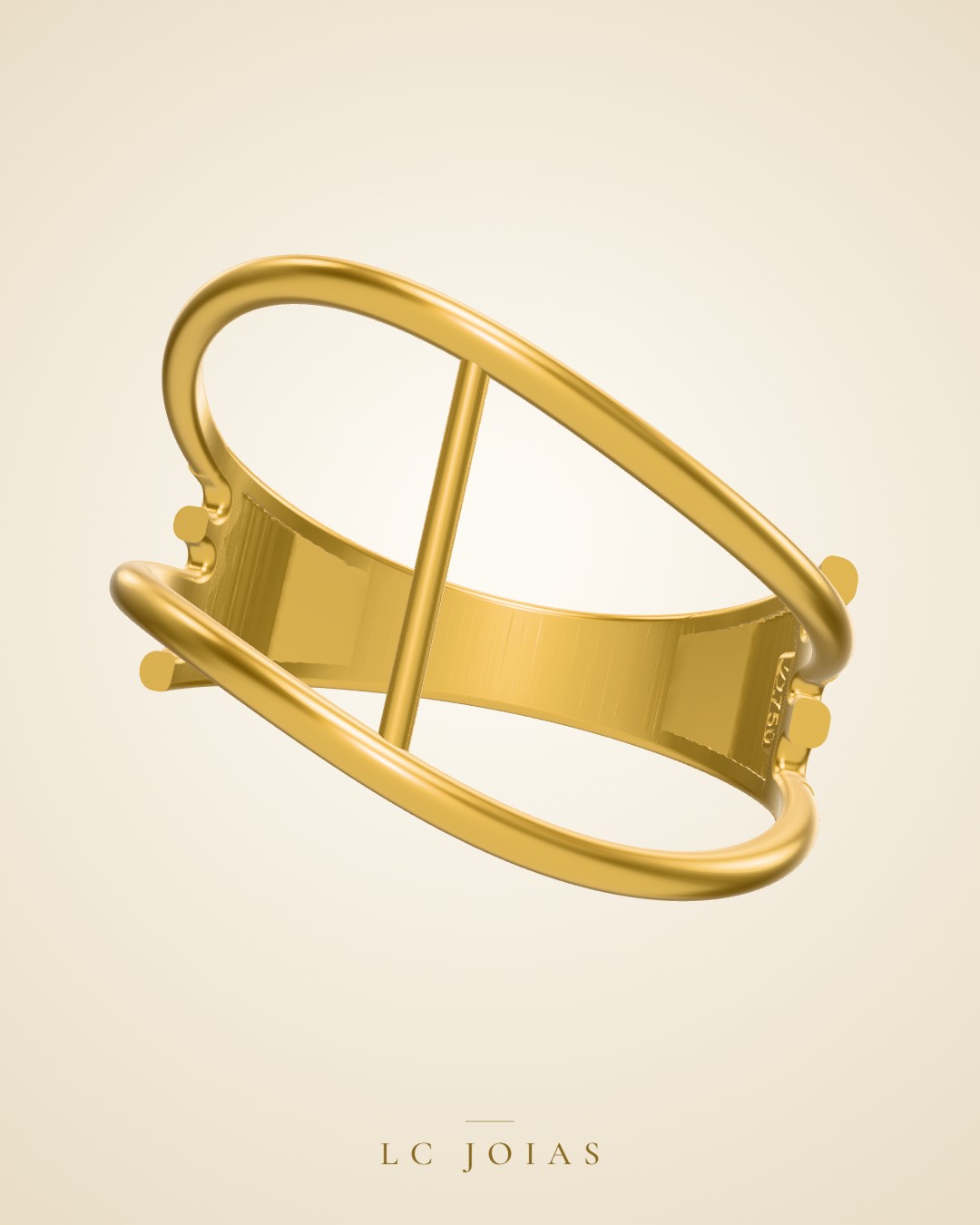 Anel 7916 an em ouro