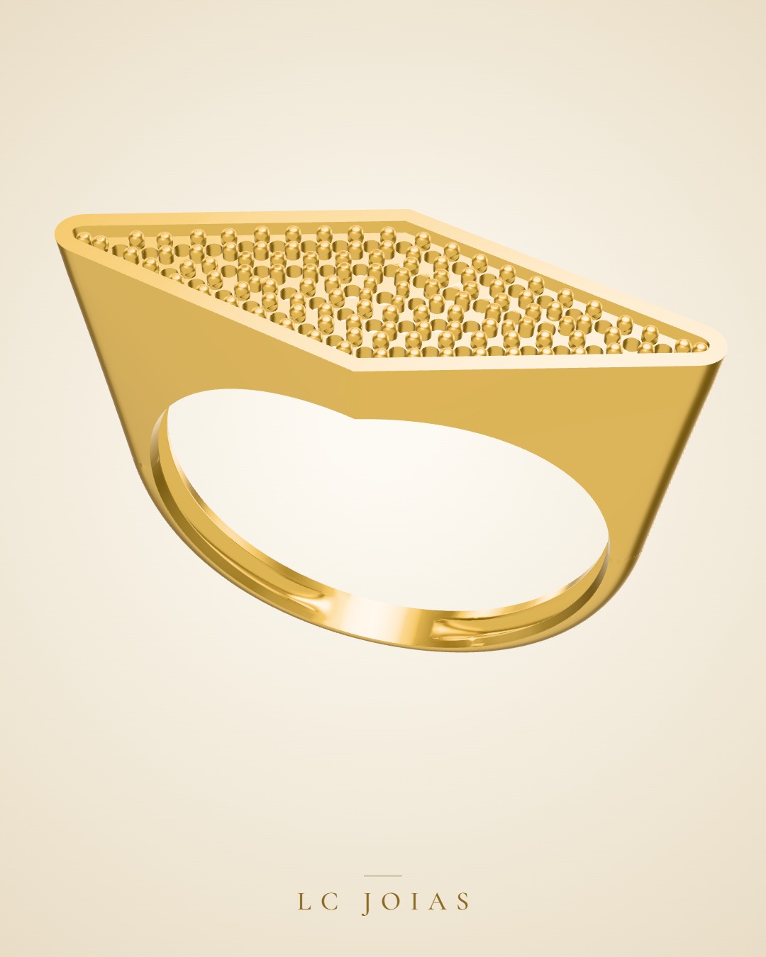 Anel 0236an em ouro