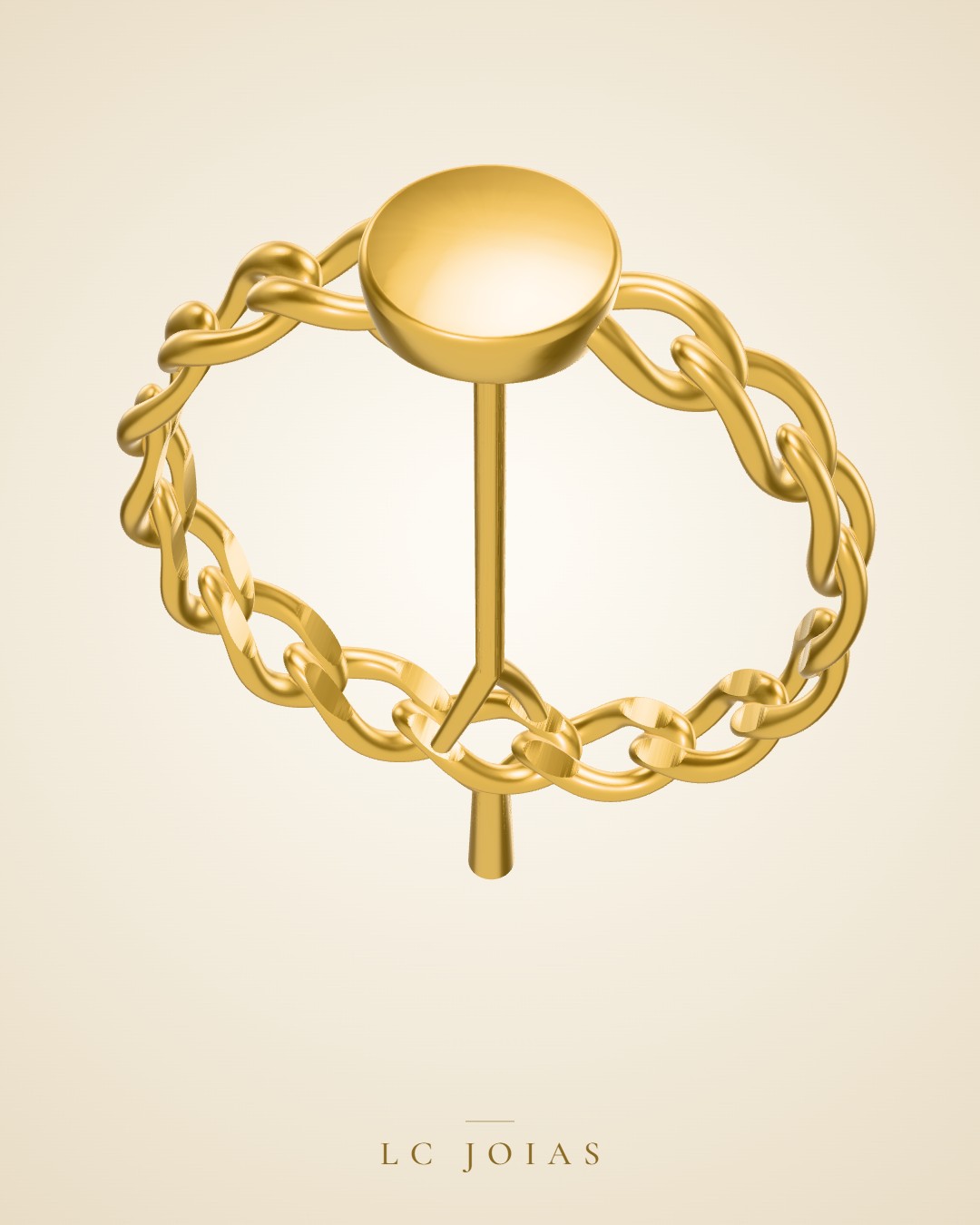 Anel an-elos-2 em ouro