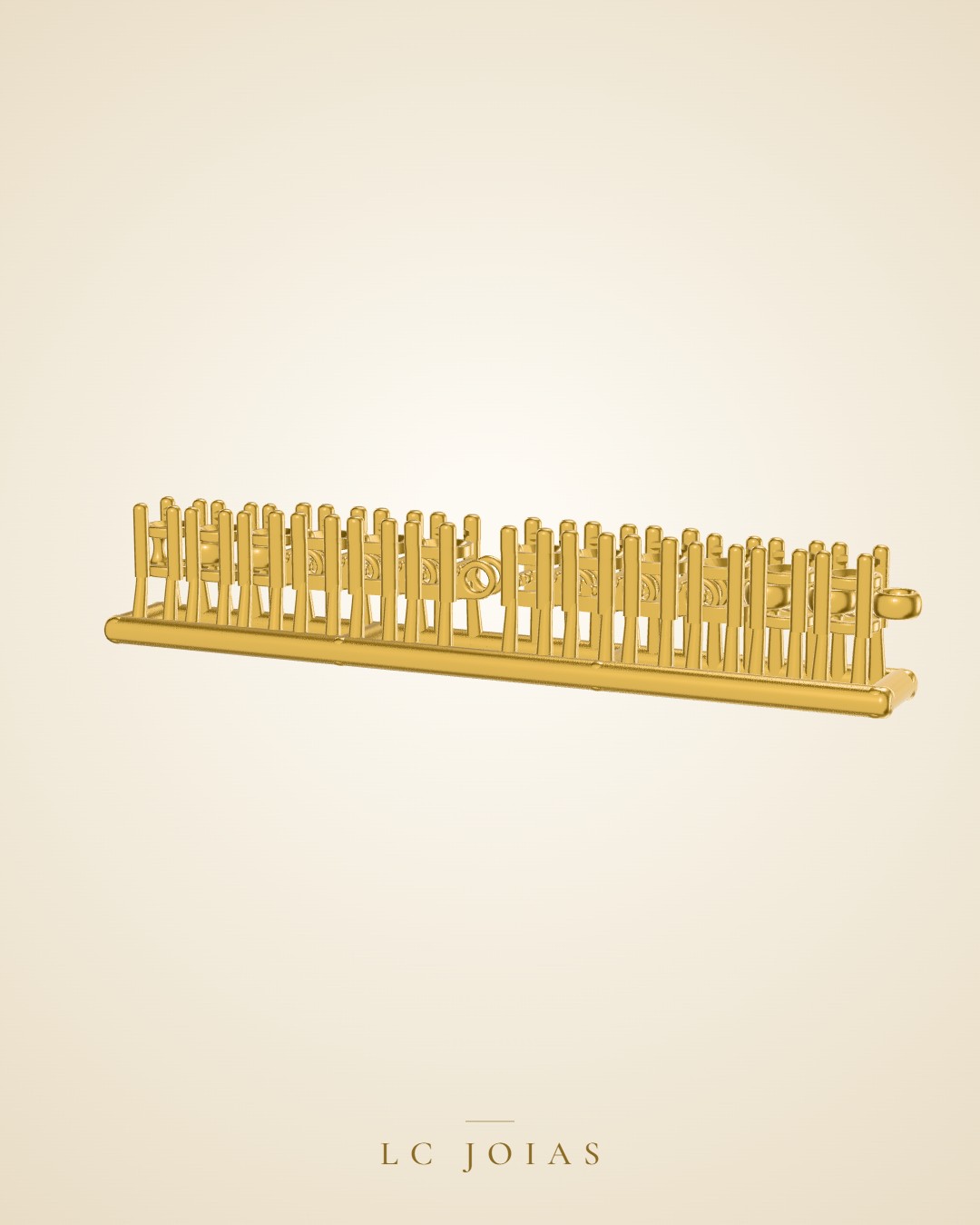 Colar riviera colar converção 2,00 mm em ouro