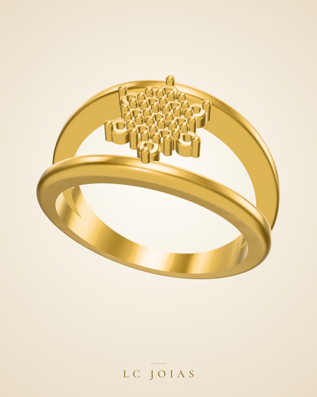 Anel ag 2139 an n8 em ouro