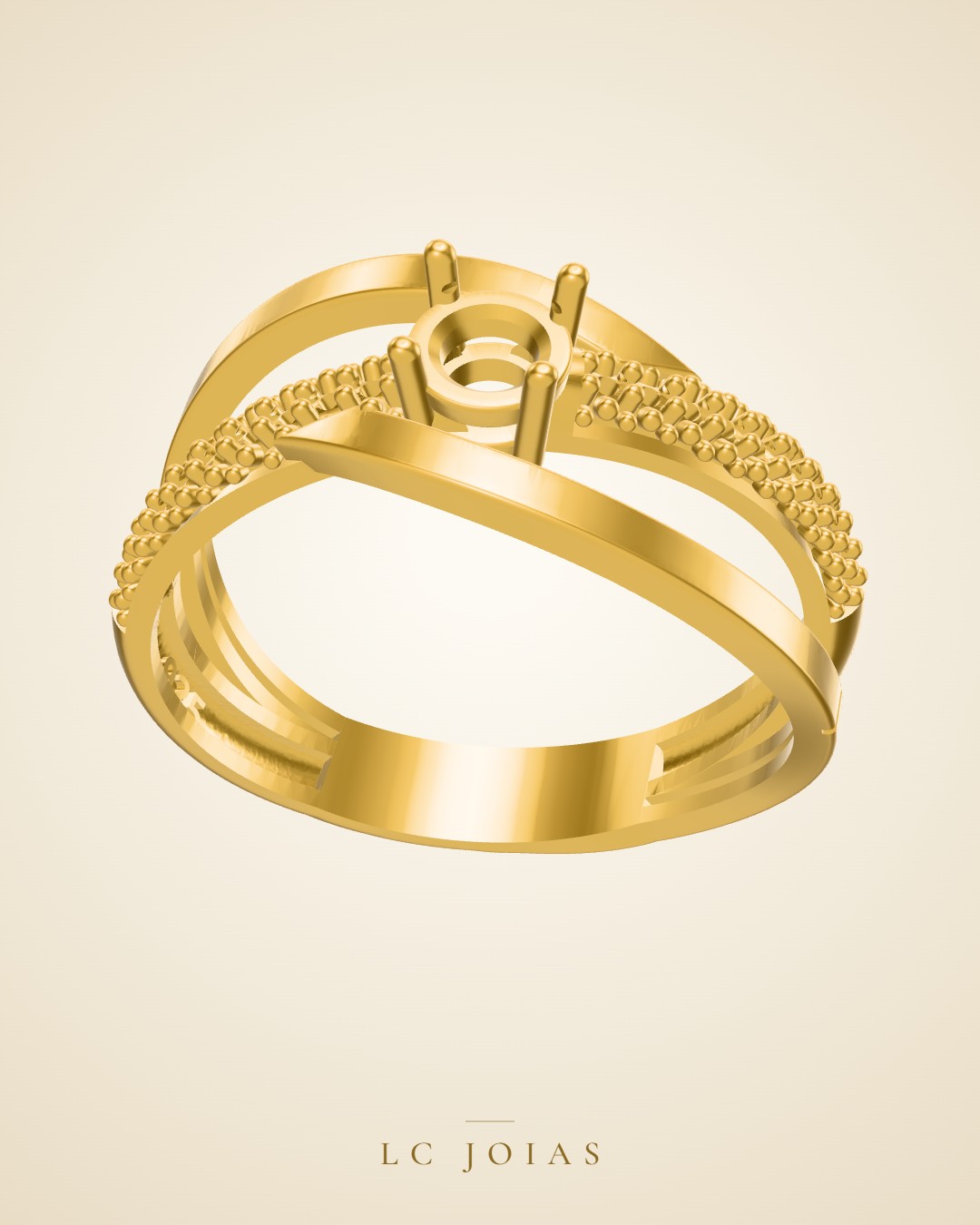 Anel ag 2322 an em ouro