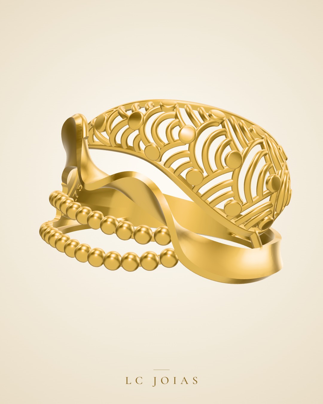 Anel 1220 z an em ouro