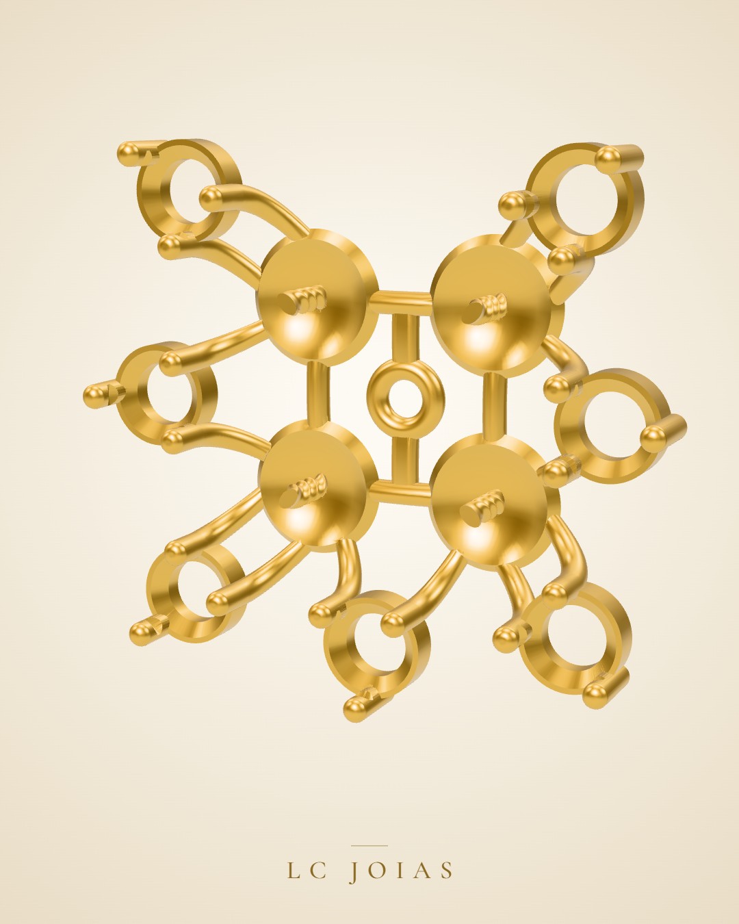 Pingente d 0027 pg em ouro