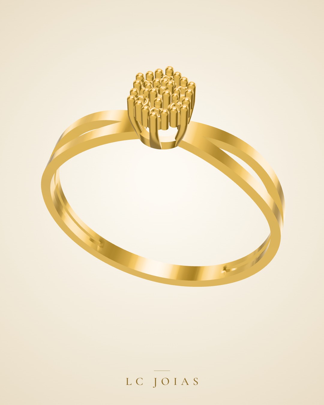 Anel 7135 an em ouro