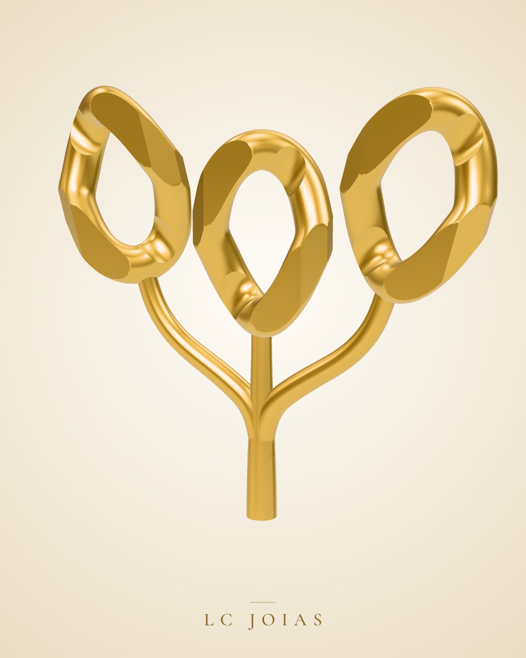 Colar 16 corrente em ouro