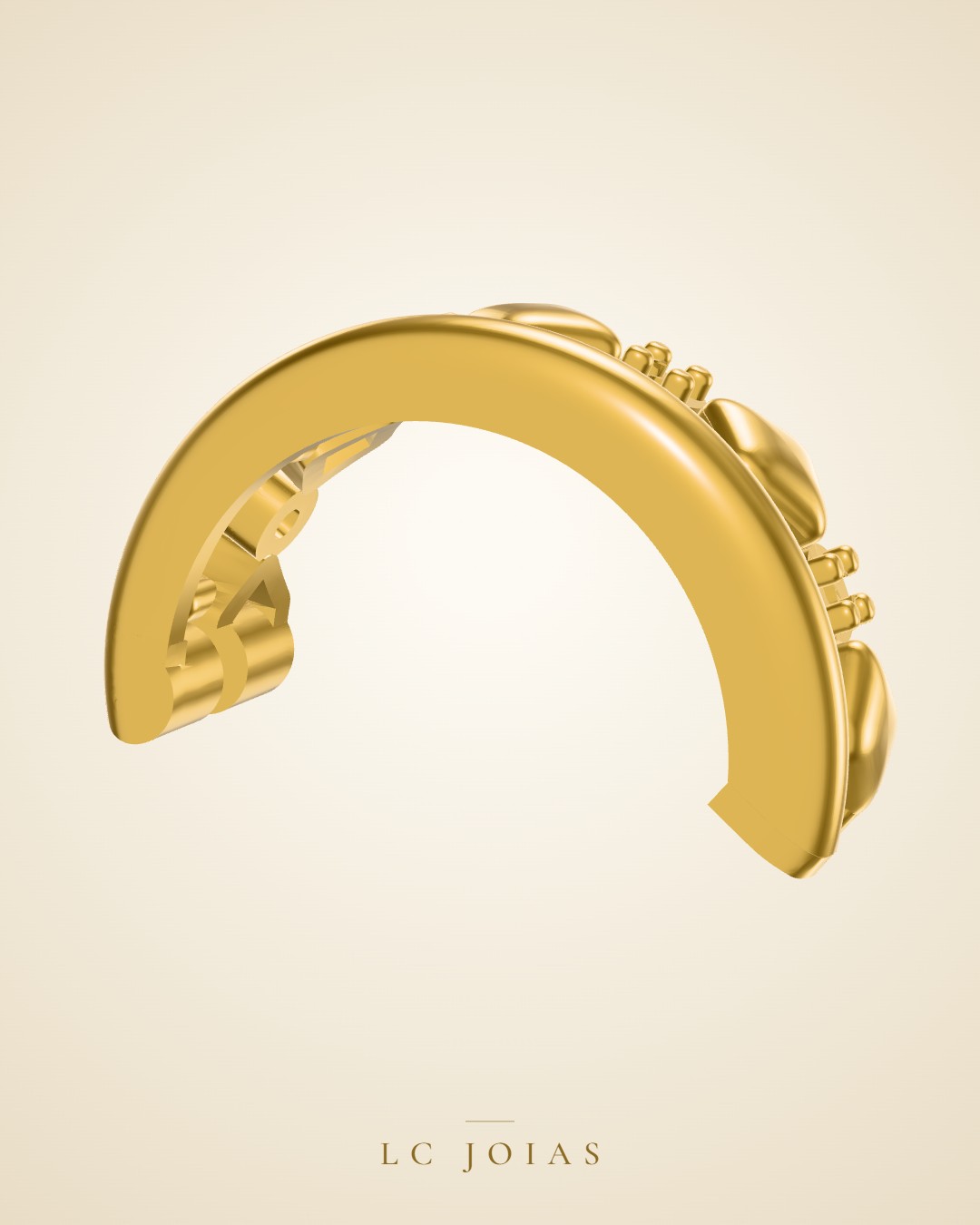Brinco mirrored copy of 6418 br em ouro