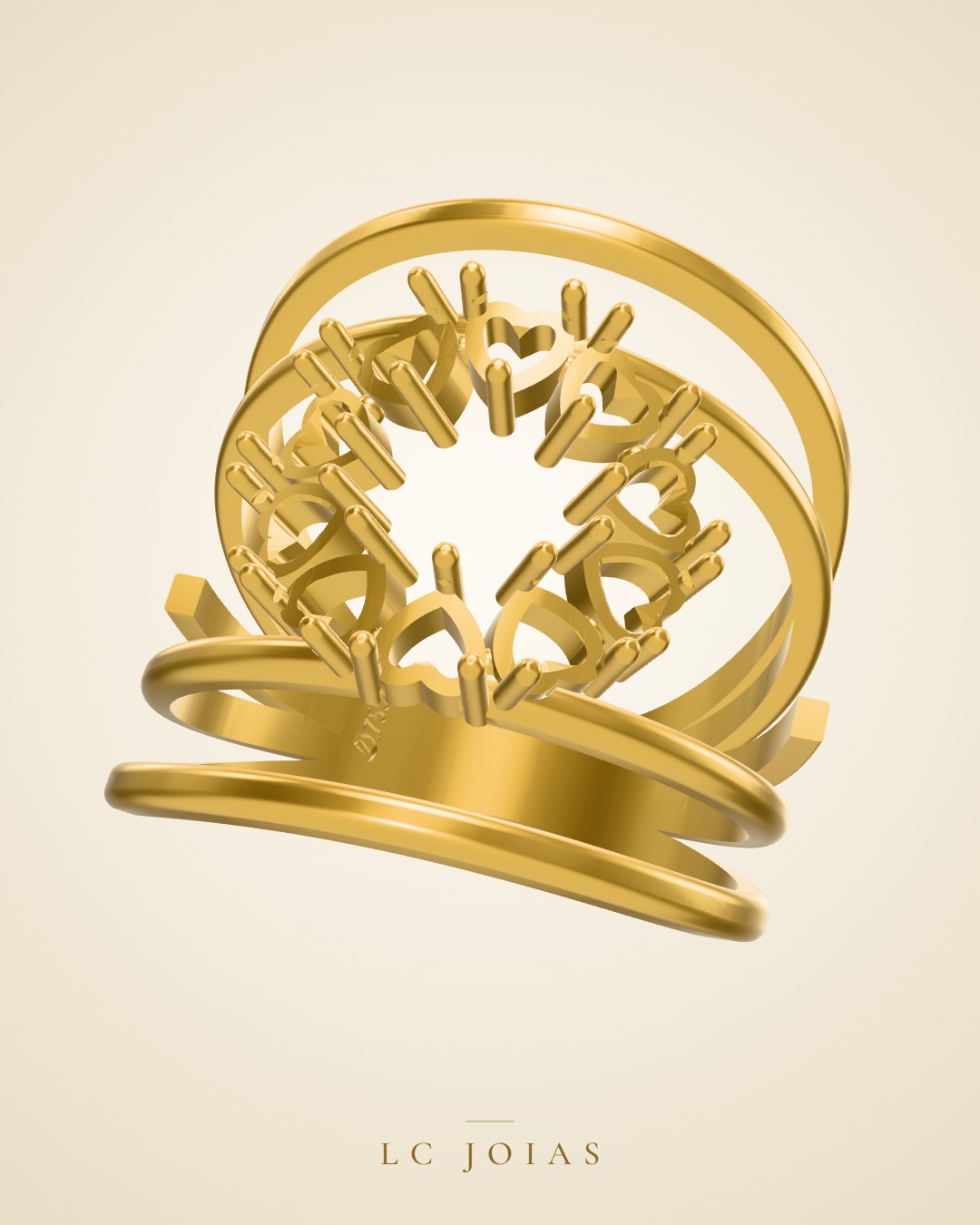 Anel 8295 an em ouro