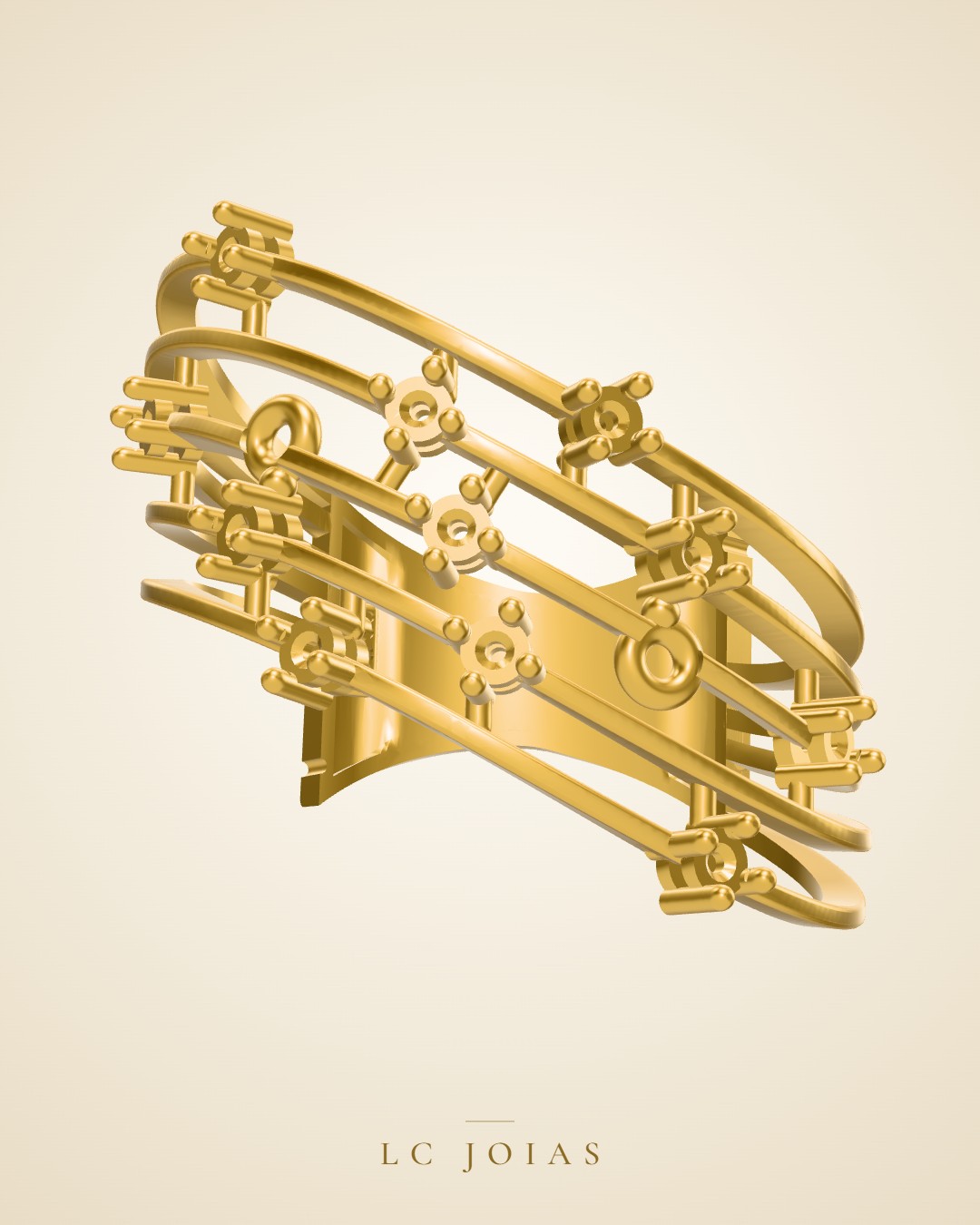 Anel 8044 an em ouro