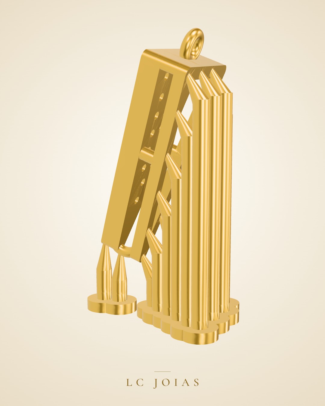 Brinco 7365 br em ouro