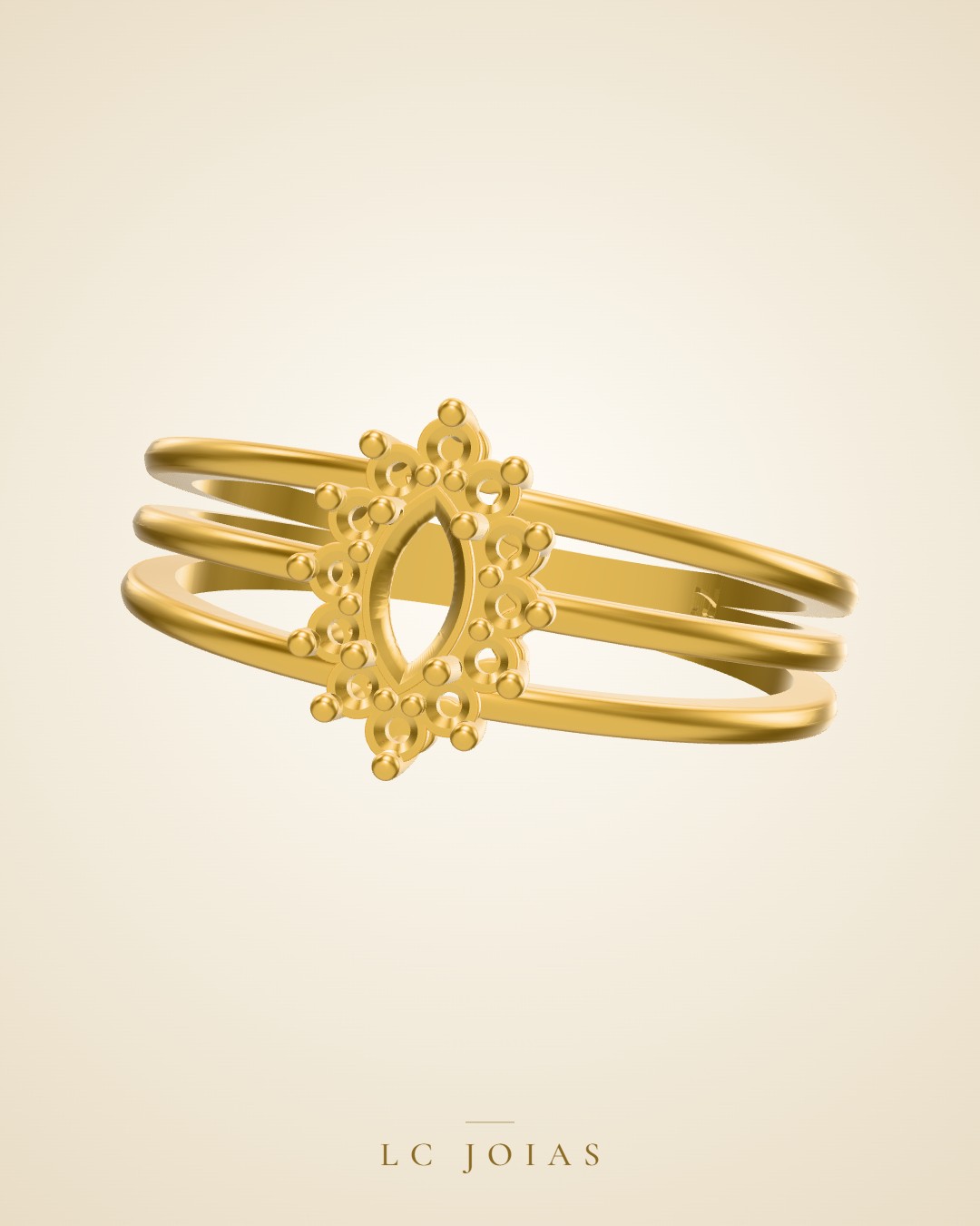 Anel 1041 z an em ouro