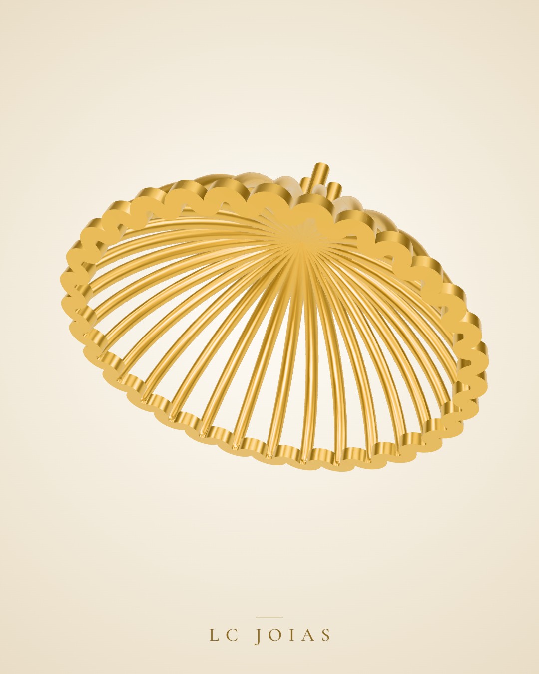 Anel 7246 an base em ouro